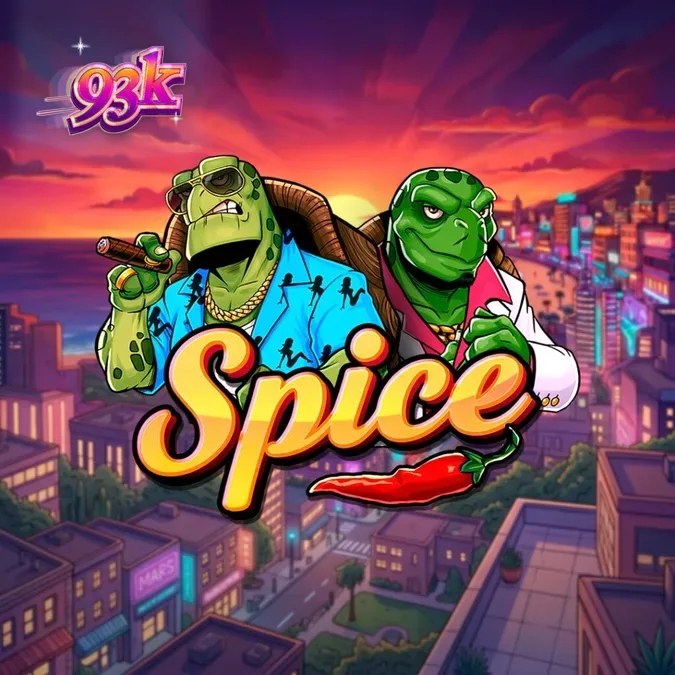 Interface do jogo de slot Spice com grade 6x6 e Feature Lane visível